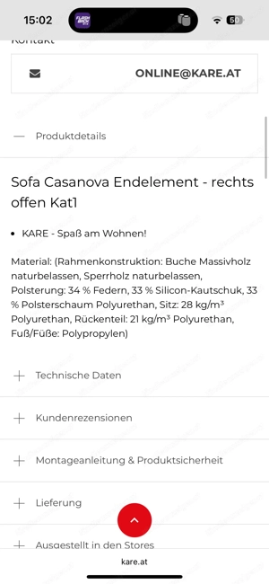 Sofa Element von KARE Design Bild 4