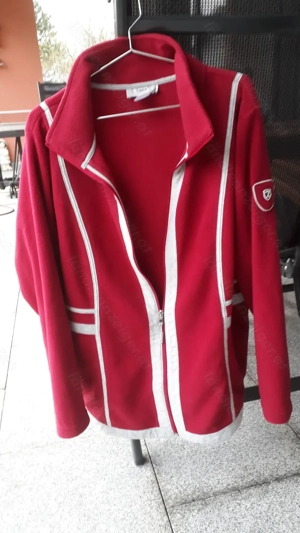 Tolle Marken-Fleecejacke, Gr. 48, sattes Rot, 2 Reißverschlusstaschen