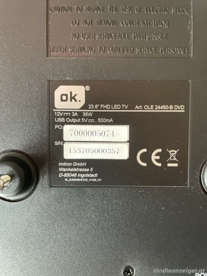 TV Monitor mit DVD  Bild 4