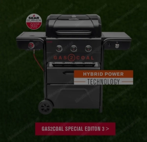 Grill Gas & Kohle gekauft 10.07.25 CHAR BROIL   550,- Bild 2