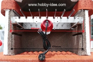 Kamin, Spießantrieb, Spieße, Spießdreher, Schaschlik, BBQ, Grill Bild 2