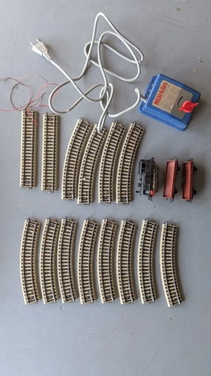 Märklin Set-H0 S 0974 Modelleisenbahn Dampflokomotive Güterwagen Bild 5