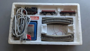 Märklin Set-H0 S 0974 Modelleisenbahn Dampflokomotive Güterwagen Bild 7