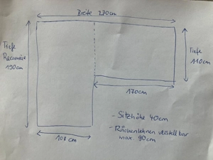 Sofa Sitzgruppe aus Stoff Bild 4