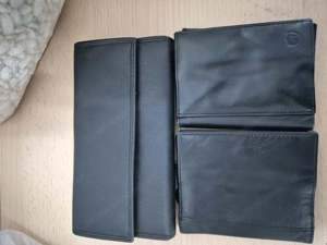 3 Leder Geldtaschen