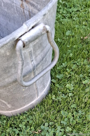 alte Kinderwanne Zink Bild 3