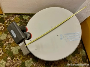 Großer SAT Spiegel mit 2 LNB 80 cm Durchmesser Bild 2