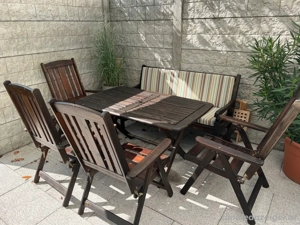 Gartentisch + 4 Gartenstühle