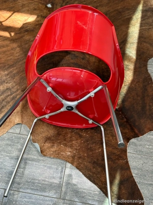Designer Stuhl von OPAL in ROT Bild 2