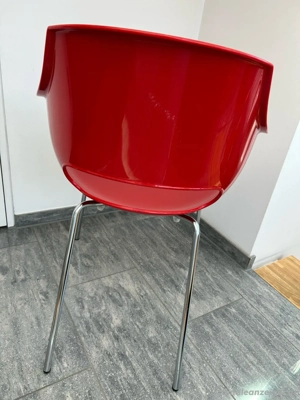 Designer Stuhl von OPAL in ROT Bild 5