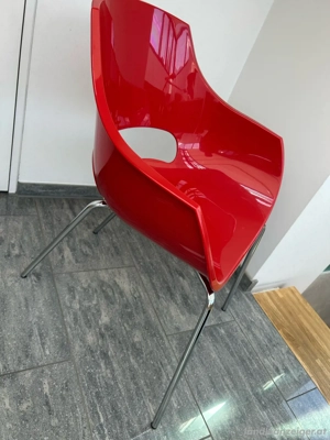 Designer Stuhl von OPAL in ROT Bild 4