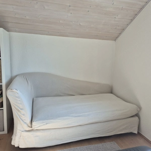 Couch mit Beige Überzug Bild 3