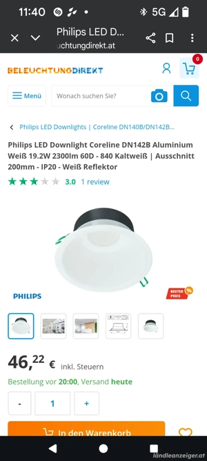 Verkaufe 20 Einbaudownlights  Bild 4