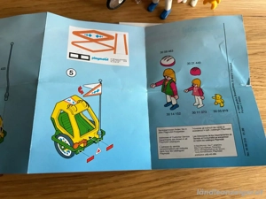 Playmobil Fahrrad   Kinderanhänger Bild 3