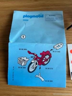 Playmobil Fahrrad   Kinderanhänger Bild 2