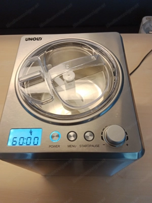 UNOLD Profi Plus Eismaschine (250 Watt, 2,5 l, Edelstahl) Speiseeismaschine