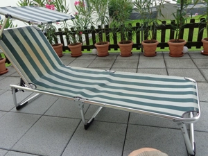Liegebett 3 - Beinig +Sonnendach Bild 2