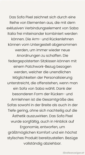 Saba Italia Polstergarnitur PIXEL  Bild 5