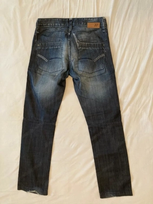 JEANS, schwarz, sehr stylisch, gerader Schnitt, gebraucht, 30 32 Bild 4
