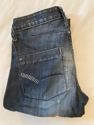 JEANS, schwarz, sehr stylisch, gerader Schnitt, gebraucht, 30 32 Bild 5