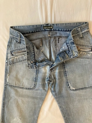 Jeans Hose, hellblau ( Marke: "ABSOLUT JOY" ), gebraucht, Size M Bild 3