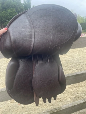  DJ Doppelklappe Springsattel 17,5 Medium Bild 3