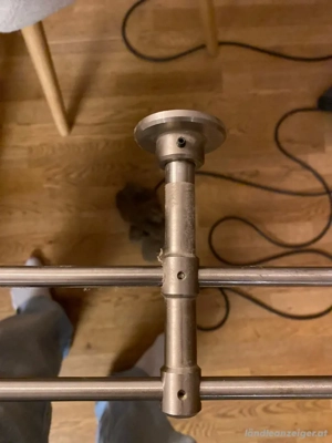 Doppelgardienenstangen Edelstahl 1x 3m 2x2,45m und 1x 2,20 m Bild 3