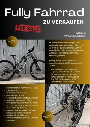 Fully Mountainbike Marke Fokus