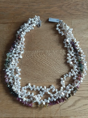 Süsswasserperlen-Turmalin Halskette Bild 3