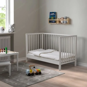 Baby Bett Gulliver Ikea 60x120cm, mit oder ohne Krummelur Matratze 8x60x120cm Bild 2