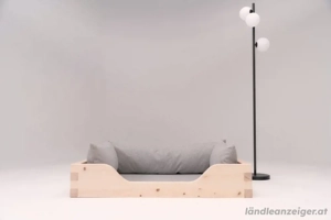 Hundebett - Zirbenbett für Hunde - Lodenstoff - Luxus - alle Größen Bild 3