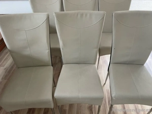 Esstisch aus Massivholz (Nuss) + 6 Stühle Bild 4