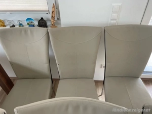 Esstisch aus Massivholz (Nuss) + 6 Stühle Bild 5