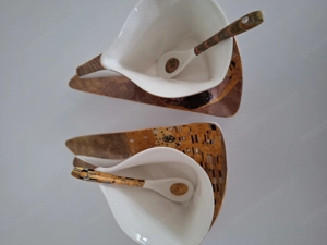 Deseignertassen aus feinen Porzellan mit Löffeln Bild 5