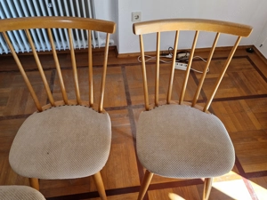 3 retro Holzsessel  Bild 2