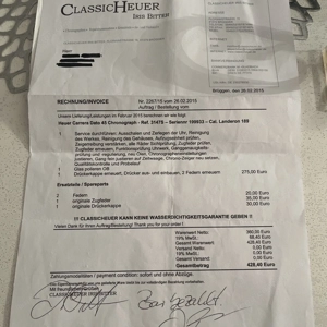 Heuer Carrera Dato 45 Chronograph 3147S Cal. Landeron 189 Vintage Bild 10