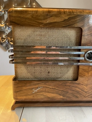 Ingelen Geographic 39W Radio Röhrenradio schöner Zustand Bild 4