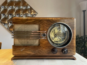 Ingelen Geographic 39W Radio Röhrenradio schöner Zustand Bild 2