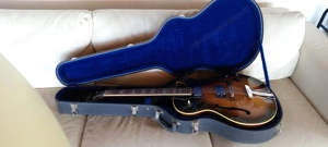 Luxor Halbakustik-Gitarre 60er Jahre + Originalkoffer - Top Zustand Bild 9