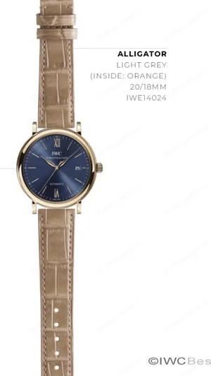 Original IWC Alligator Uhrband (Santoni)- IWE14024 Bild 5