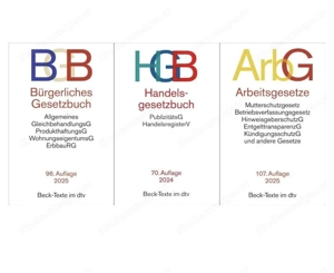 Gesetzestexte Gesetzbücher - BGB, HGB, Arbeitsgesetze