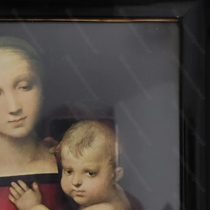 Antikes Heiligenbild von 1918 - " Heilige Mutter Maria mit dem Jesus Kind Bild 4