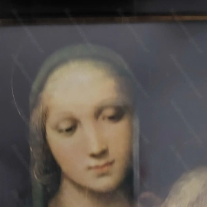 Antikes Heiligenbild von 1918 - " Heilige Mutter Maria mit dem Jesus Kind Bild 3