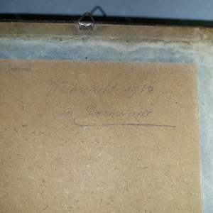 Antikes Heiligenbild von 1918 - " Heilige Mutter Maria mit dem Jesus Kind Bild 8