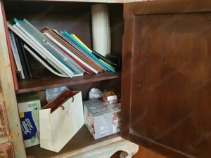 Vollholz Kommode (Vollholz: Mango) Indisches Kunsthandwerk "Shabby Chic" Bild 2