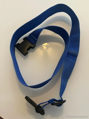 Gürtel blau unisex 100 cm Bild 4