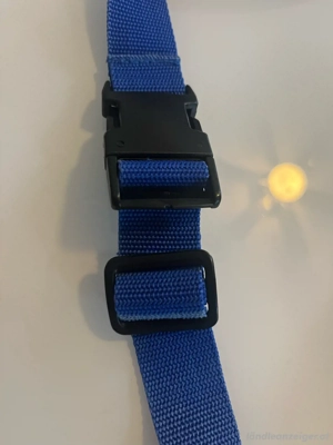 Gürtel blau unisex 100 cm Bild 5