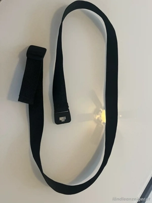 Gürtel schwarz 100 cm Bild 2