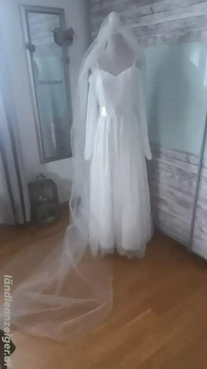 elfenhaftes Brautkleid Gr. 38 40