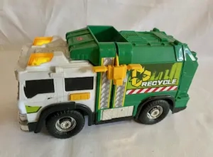 MÜLLAUTO Spielzeug macht Geräusche und leuchtet mit Laderaum